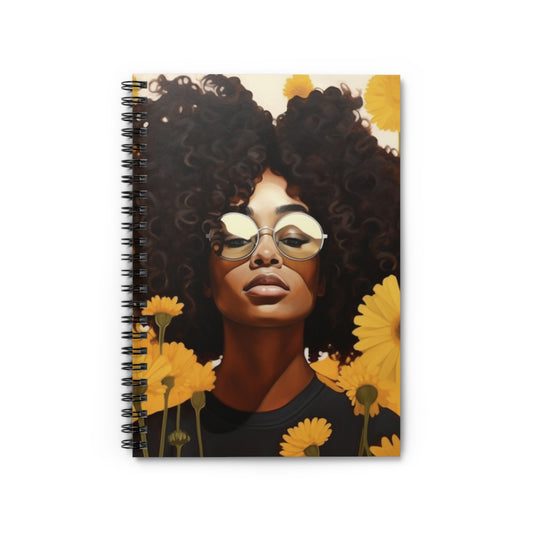 Beauty Unbound with Daisies Spiral Notebook