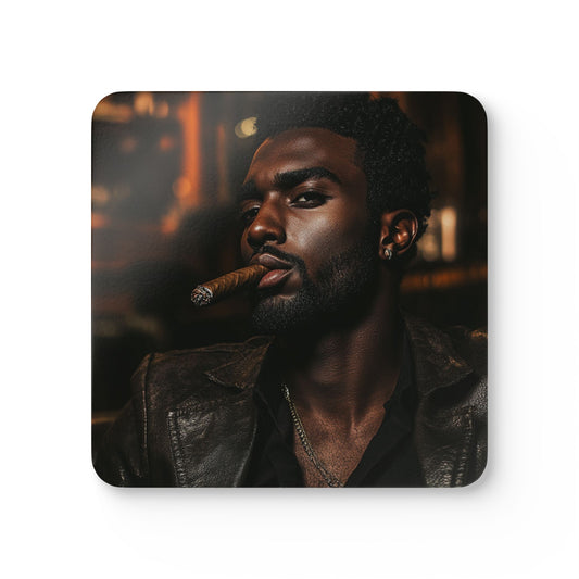 PSSITA Gentleman Corkwood Coaster Set of 4