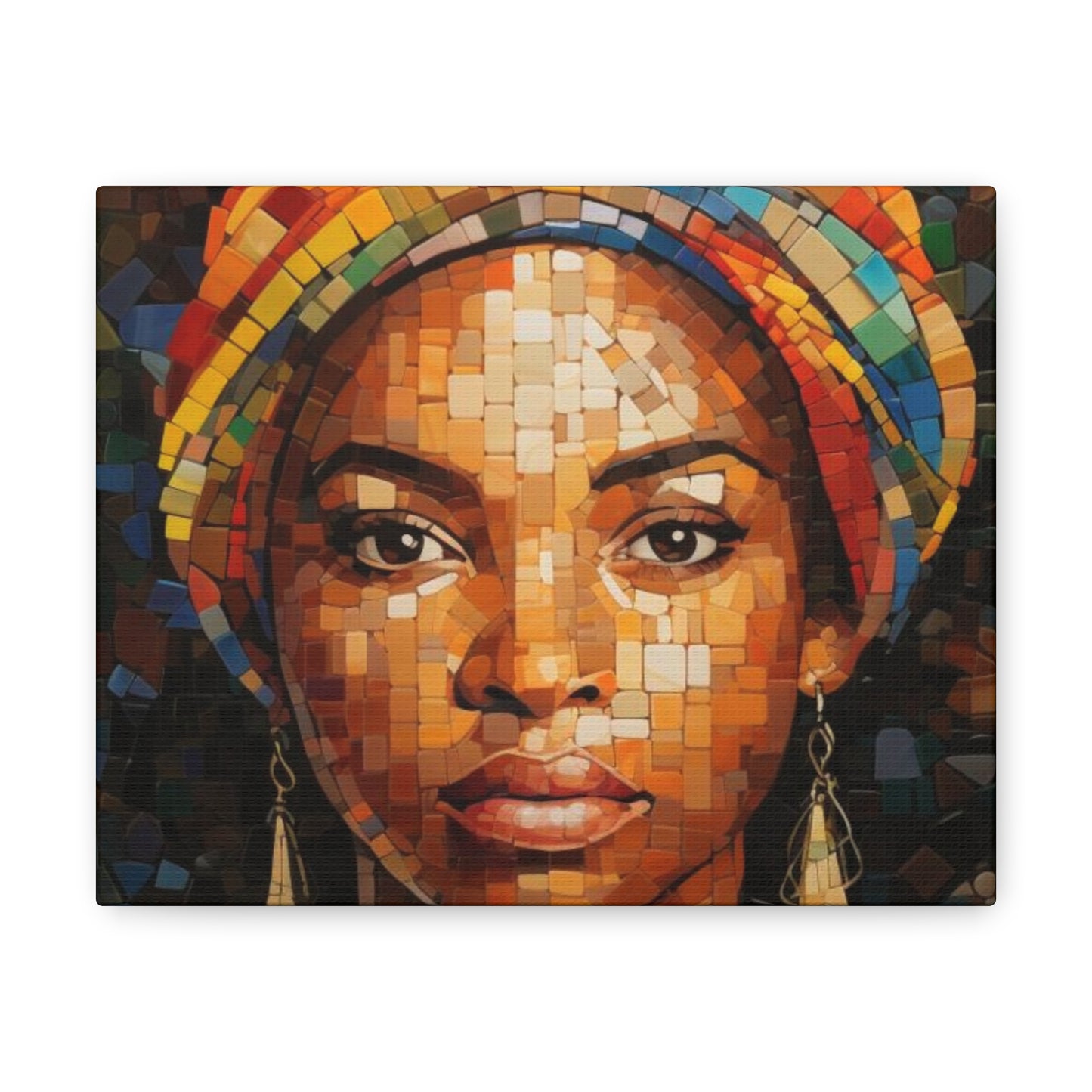 Mosaic Queen Canvas Wrap