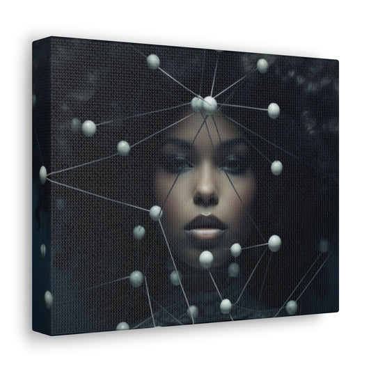 Futuristic Warrior Queen Canvas Wrap