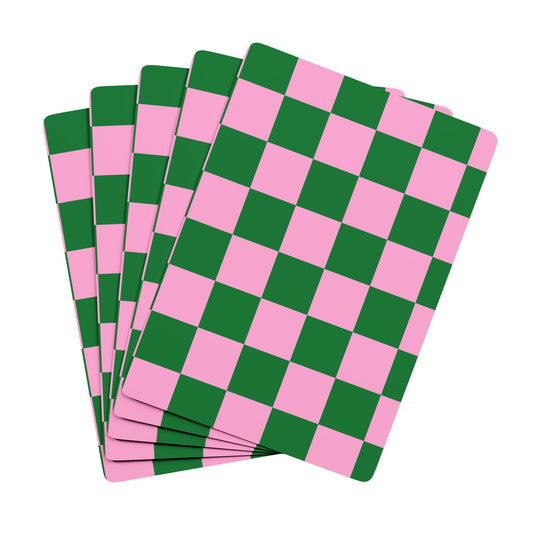 Rose and Mint Elegant Poker Playing Cards - Stylish Design for Card Games