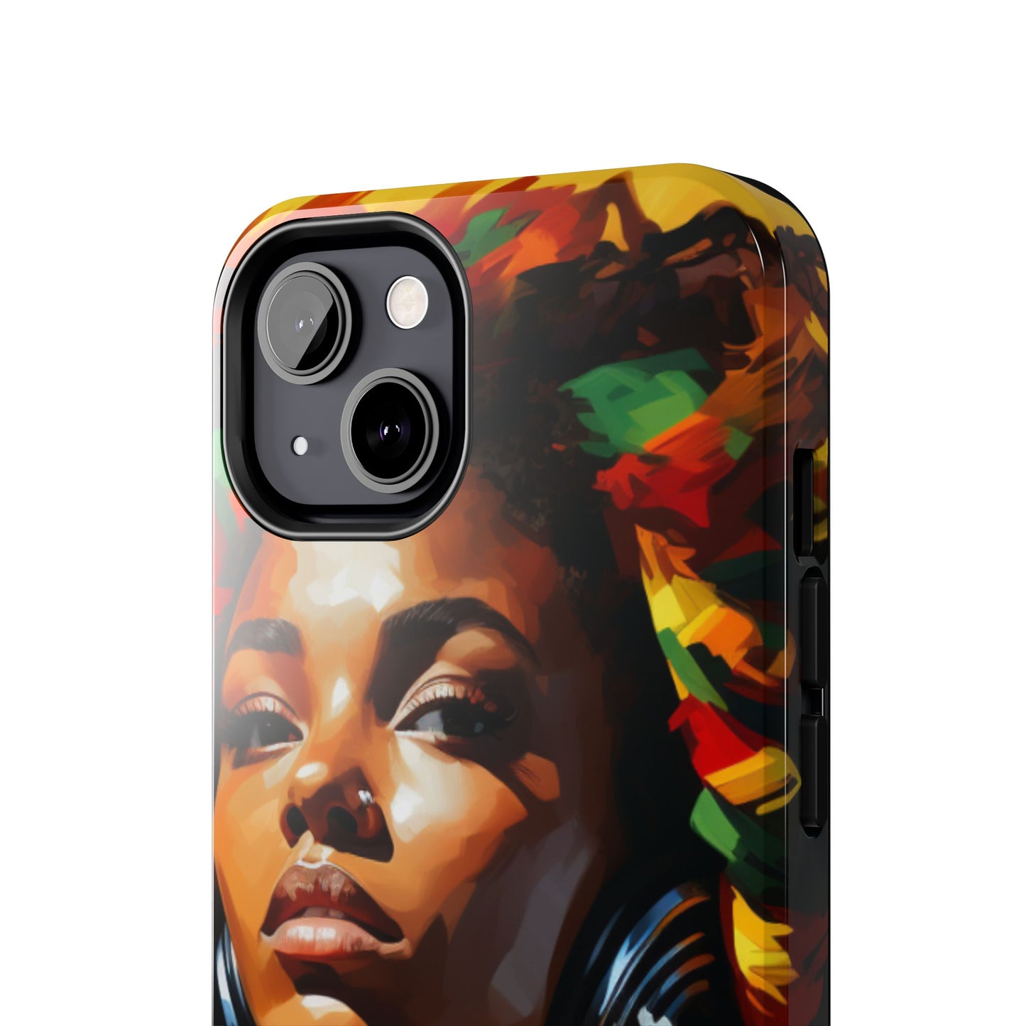 Beautiful Black Rasta Diva Tough Phone Case