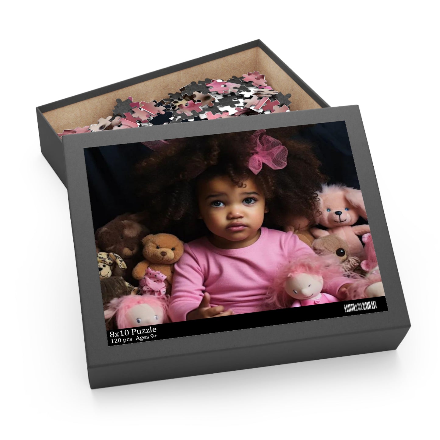 Pretty Toddler in Pink Puzzle (120, 252, 500-Piece)