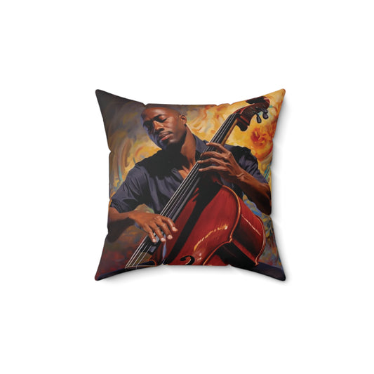 Melodic Strings Spun Polyester Square Pillow