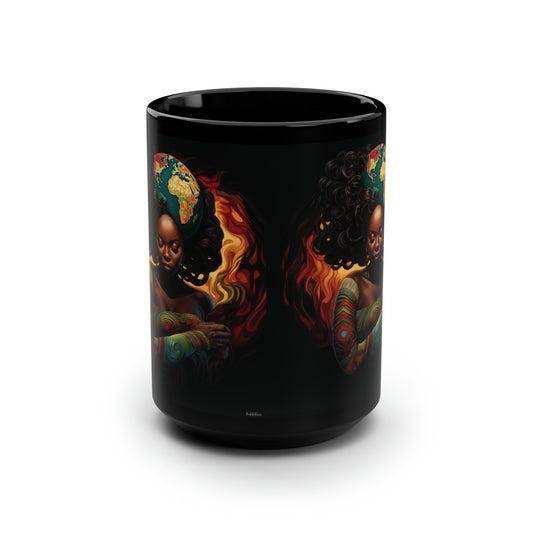 Beautiful Black Woman Coffee Mug, 15oz