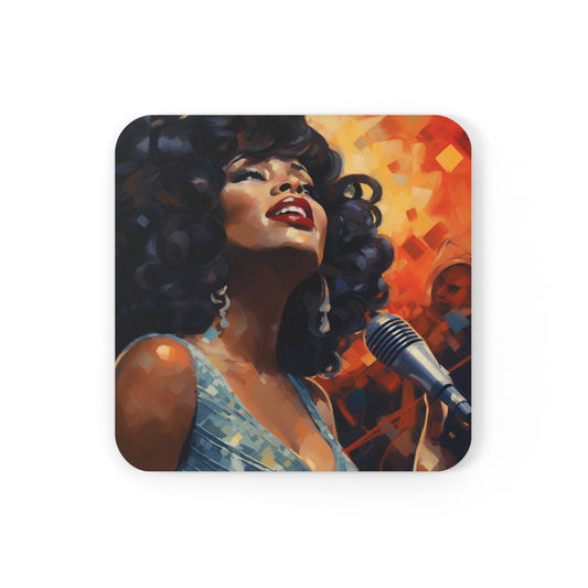 Smooth Jazz Corkwood Coaster Set of 4