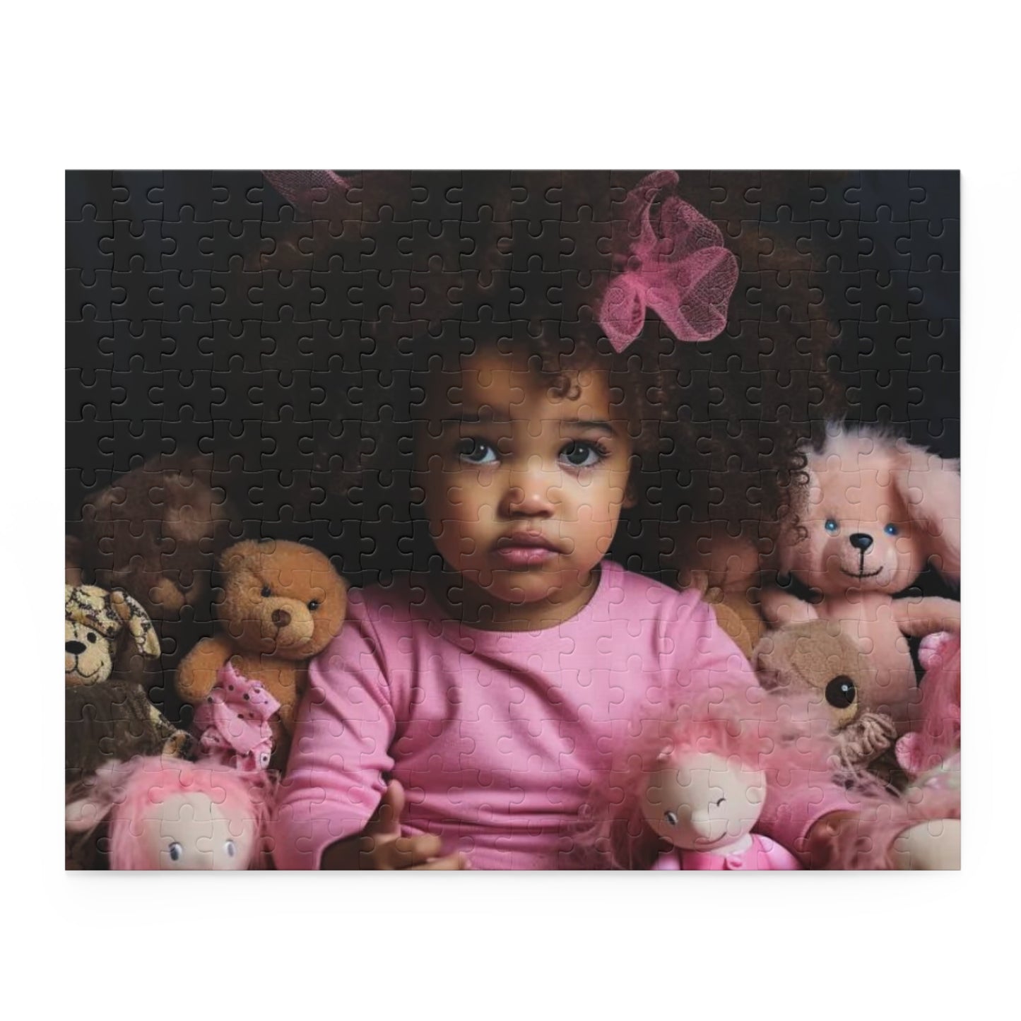 Pretty Toddler in Pink Puzzle (120, 252, 500-Piece)