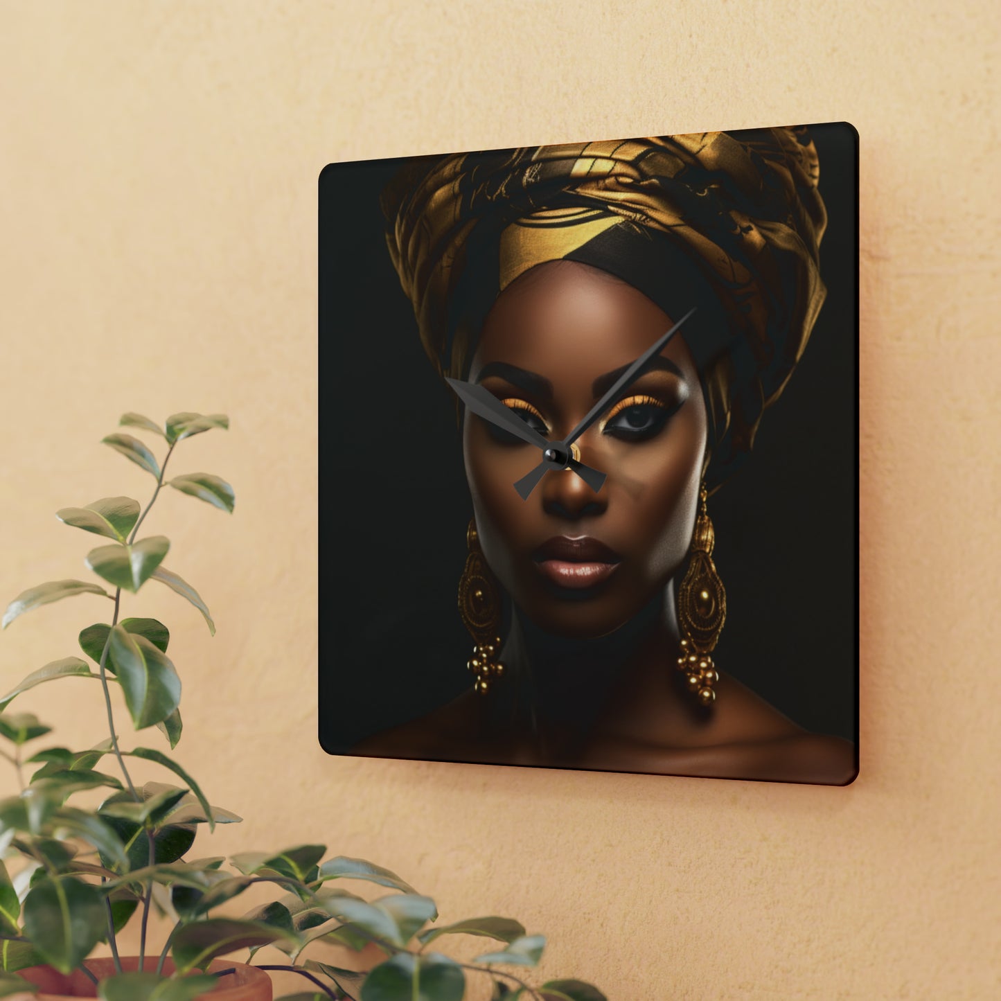 Ebony Expressions Acrylic Wall Clock