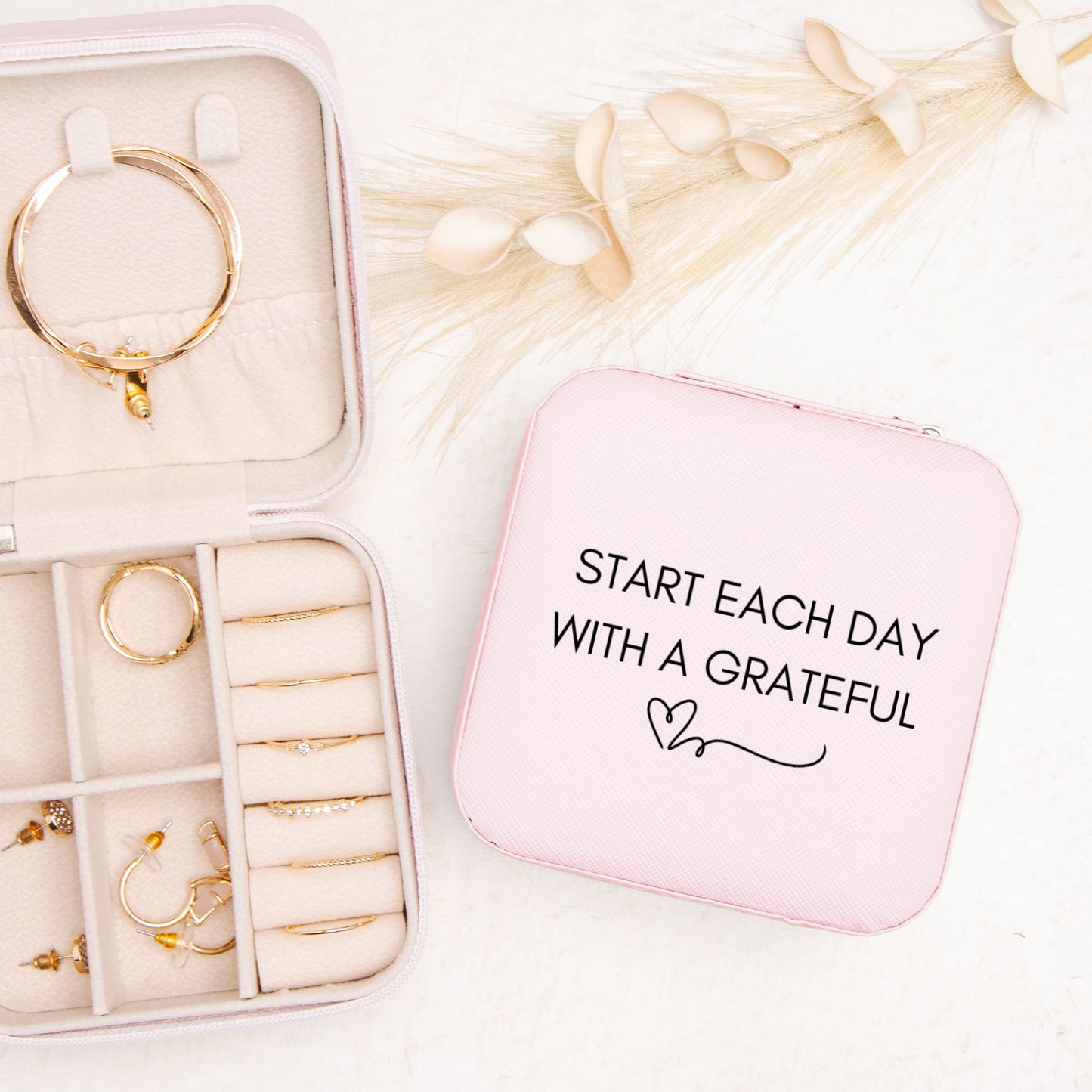 Grateful Heart Jewelry Travel Case