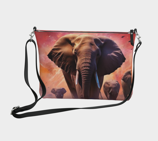 Elephant Parade Vegan Leather Crossbody Purse